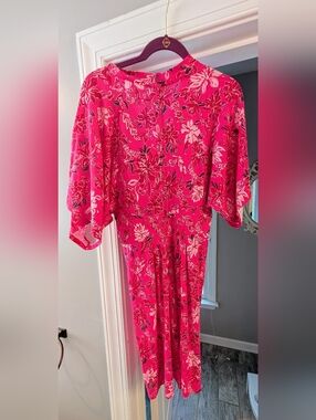 Lilly Pulitzer NWT Size 12 Wisteria Pink 🩷 Midi Dress with Flutter Sleeves
